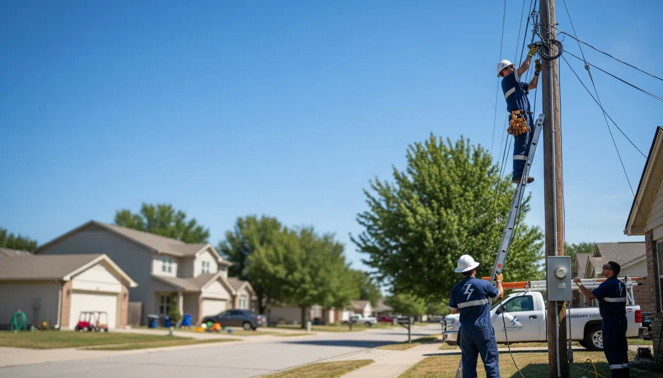 Residential electrician providing installation services in North Henderson, IL